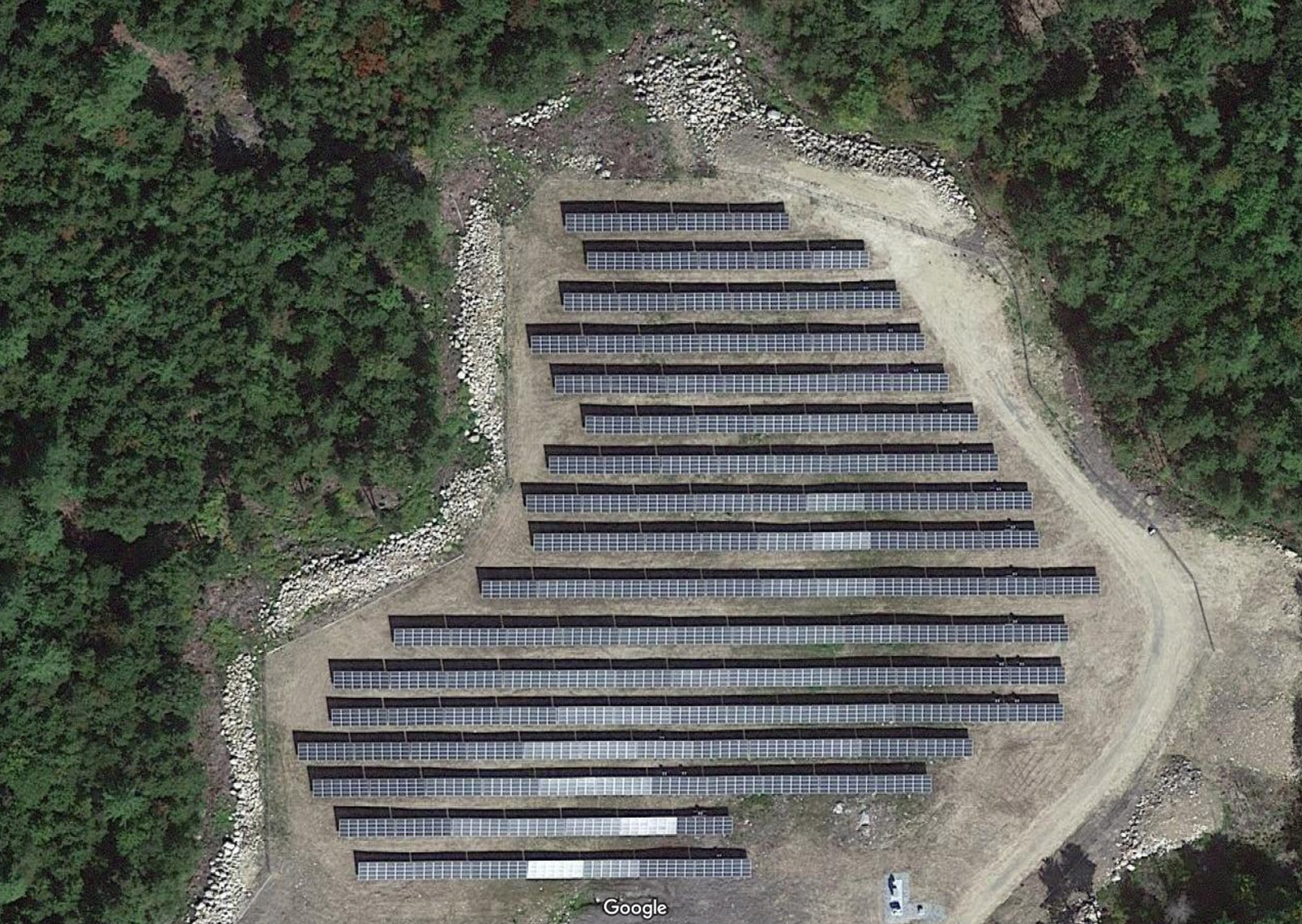 Google satellite view of installation