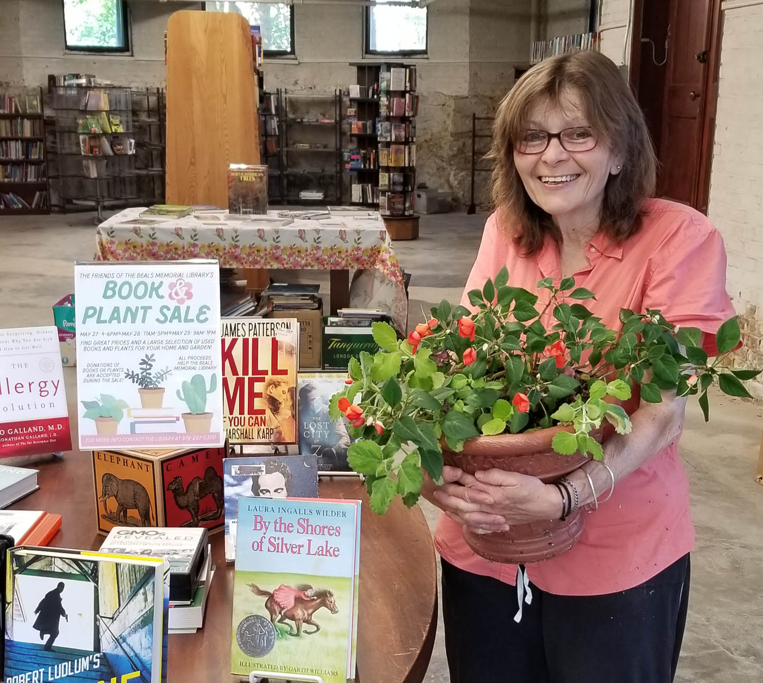 Book and plant sale at the Beals