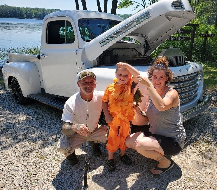 First fish caught at Lake Denison