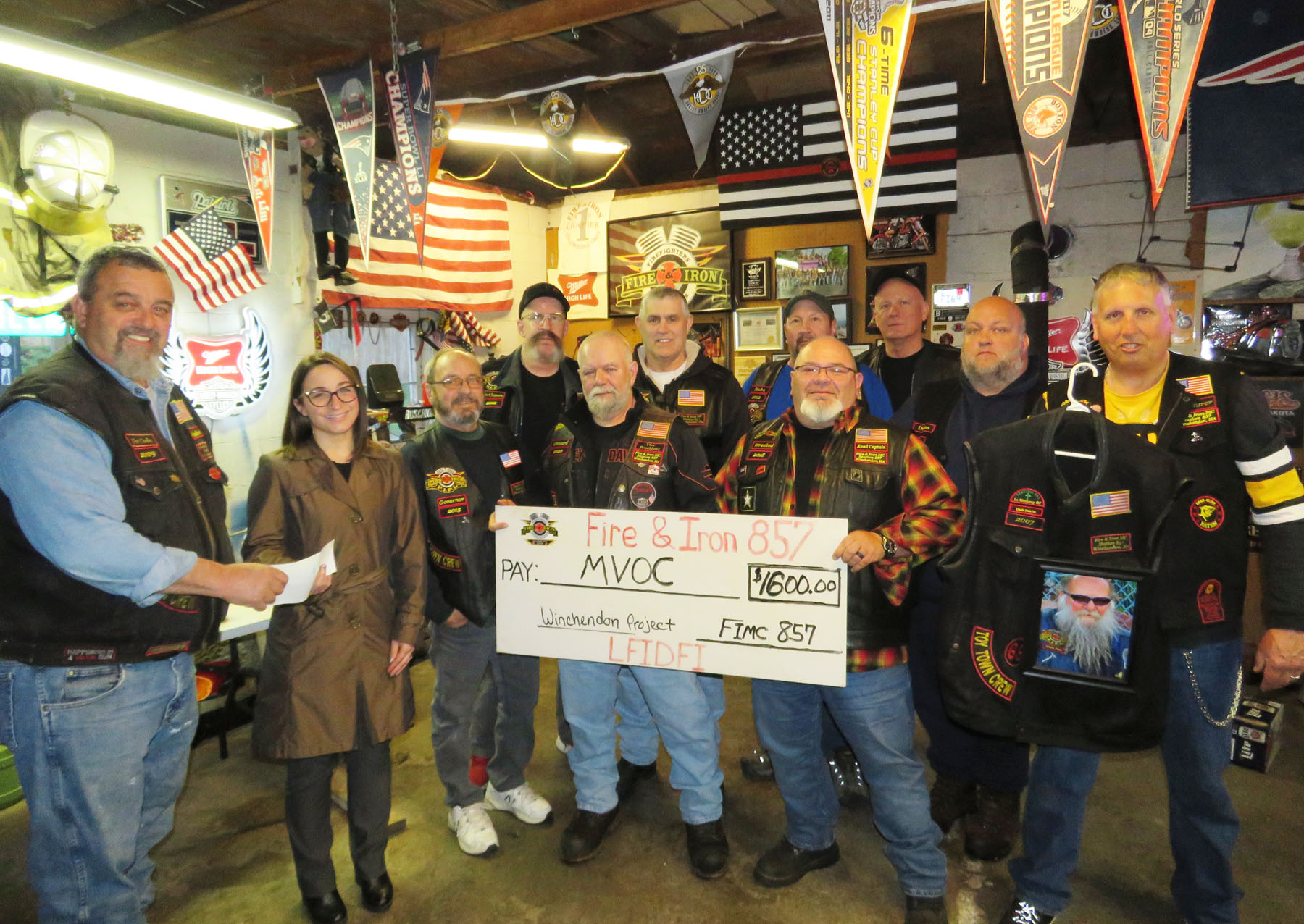 Fire & Iron donates fundraiser proceeds to MVOC