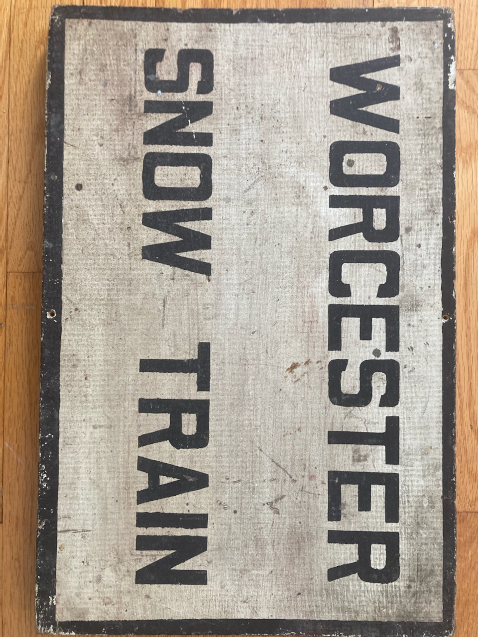 Worcester Snow Train store sign