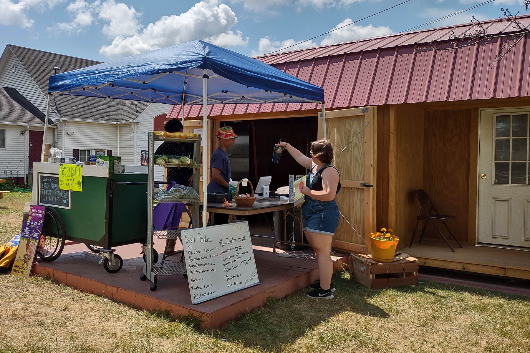 Youth Changemakers cafe and CAC Farm Stand