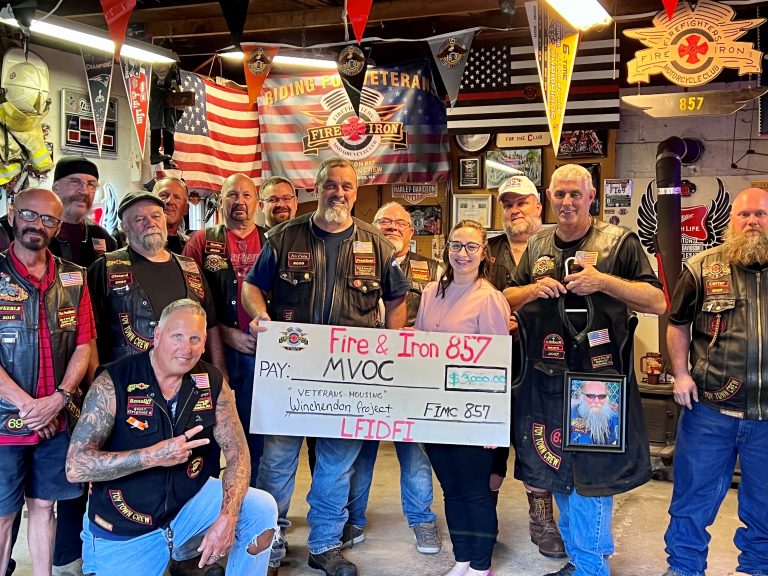 Fire & Iron donates $3,000 for veterans housing