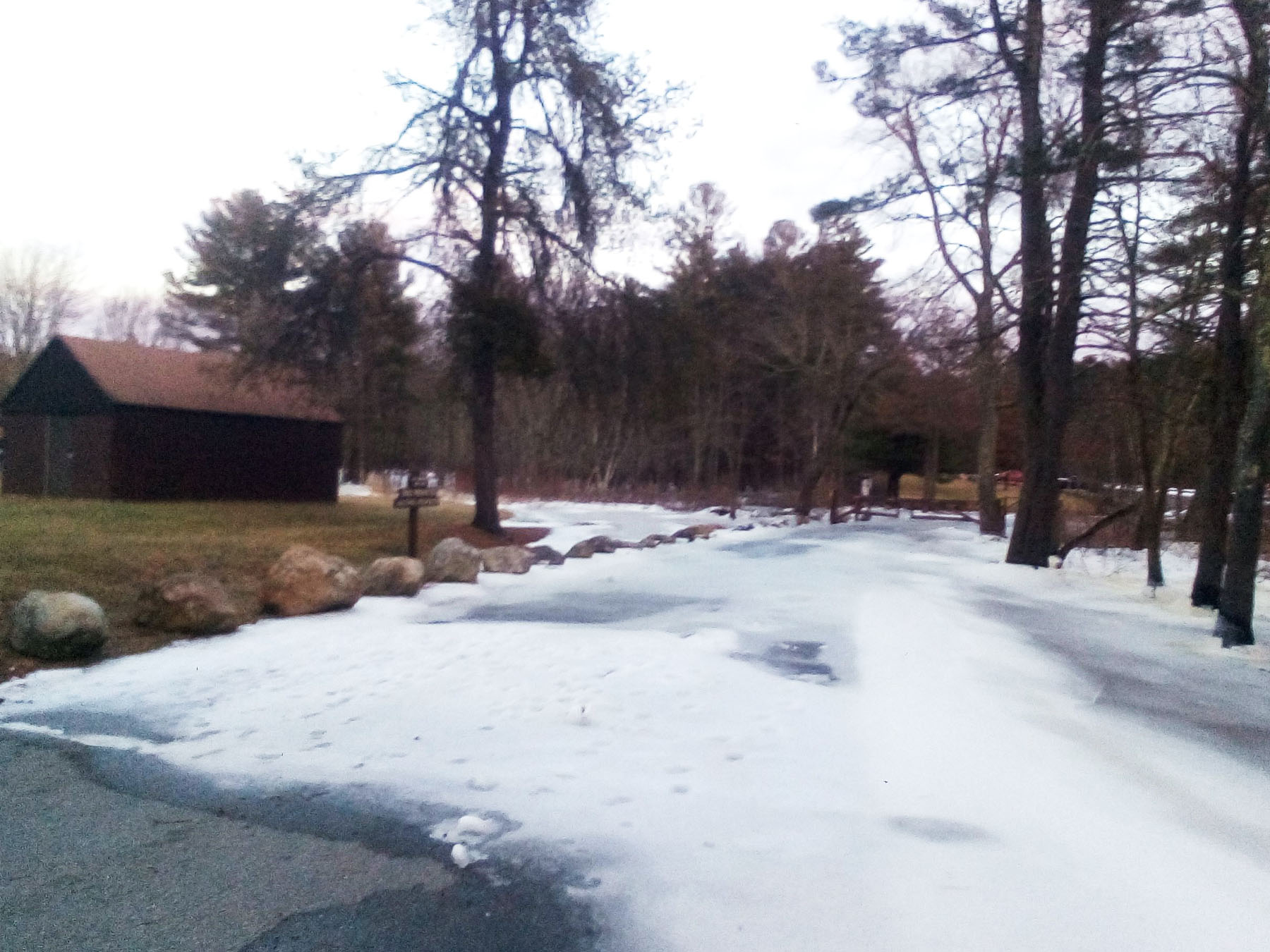 Winter scene at Lake Dennison