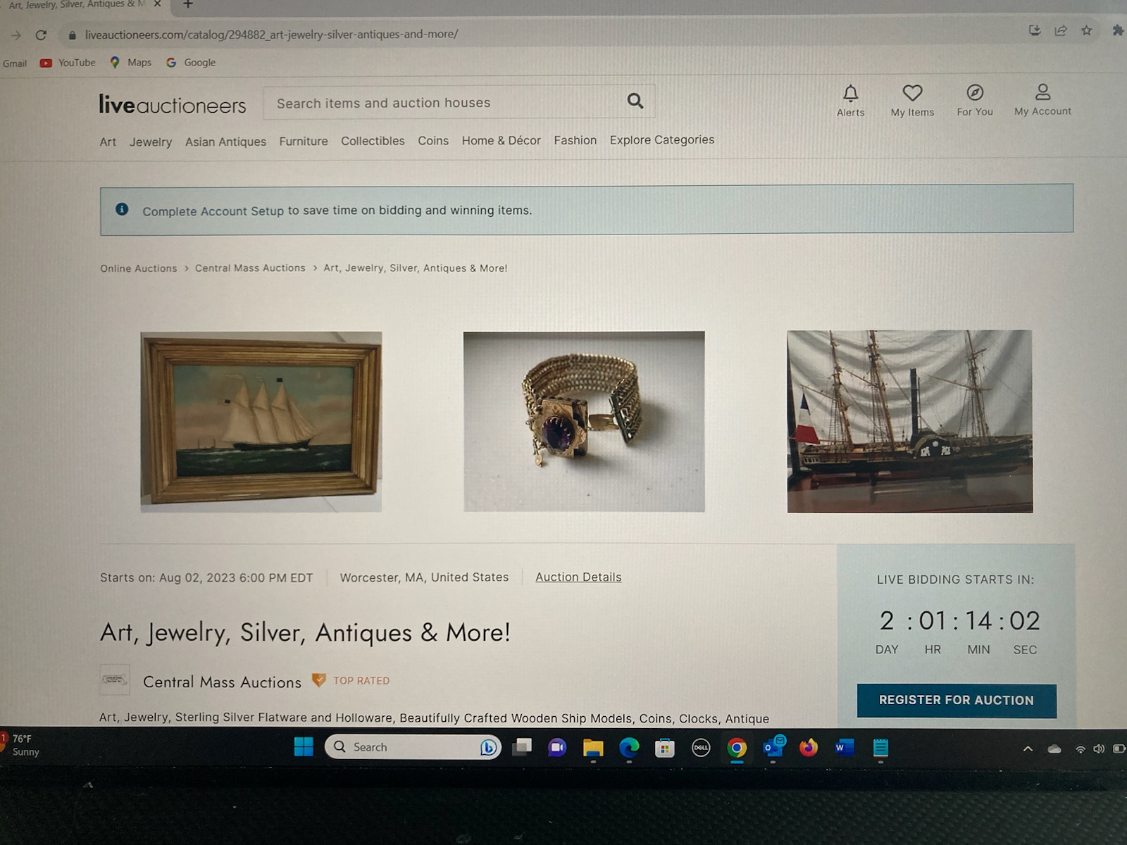 online antiques auctions