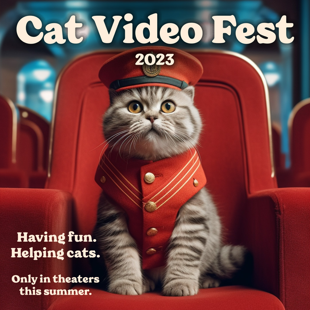 poster for Cat Video Fest 2023