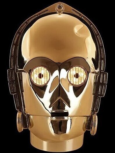 head model of C3P0 from Star Wars