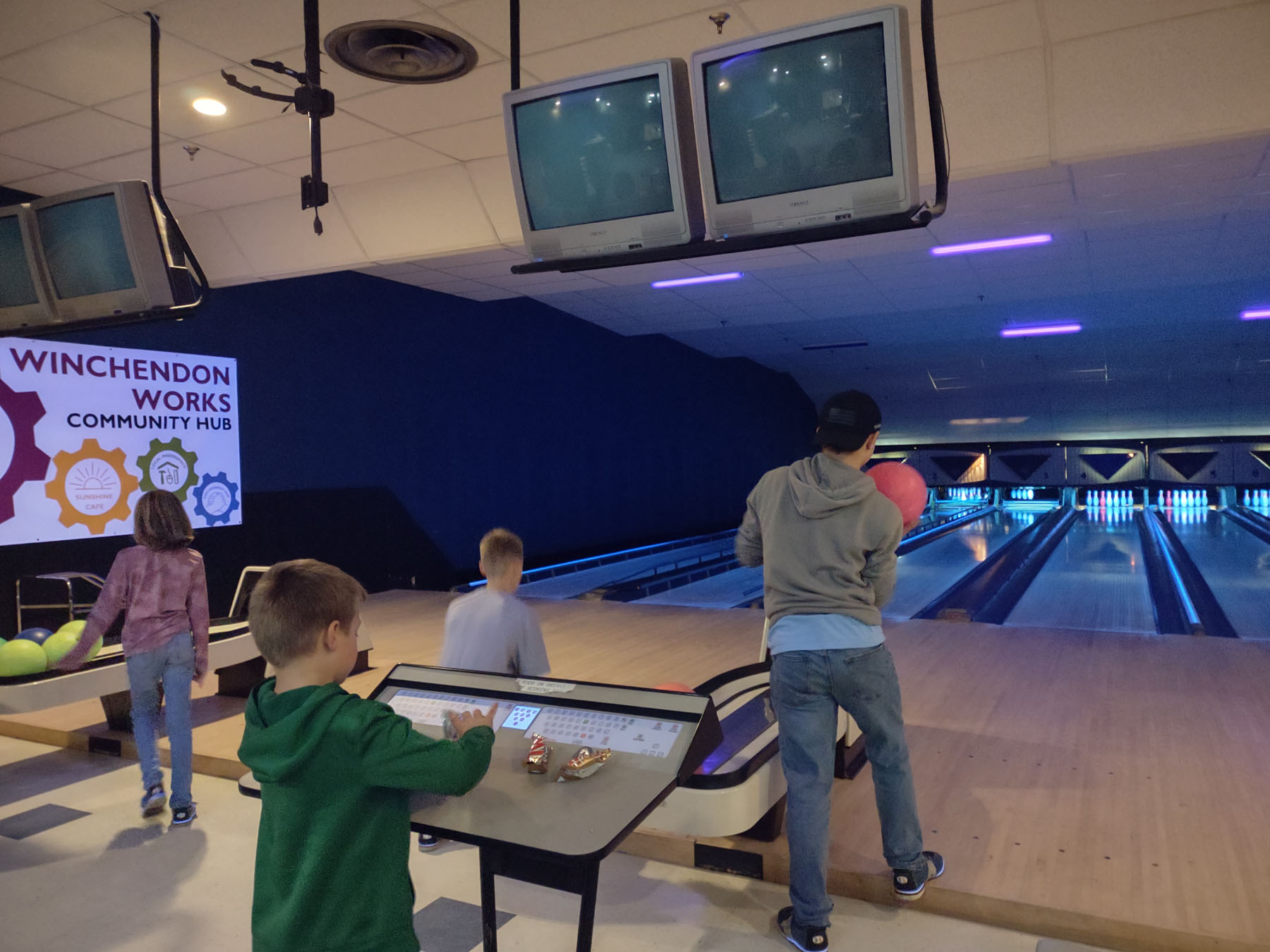 Bowling at the Winchendon Community Hub