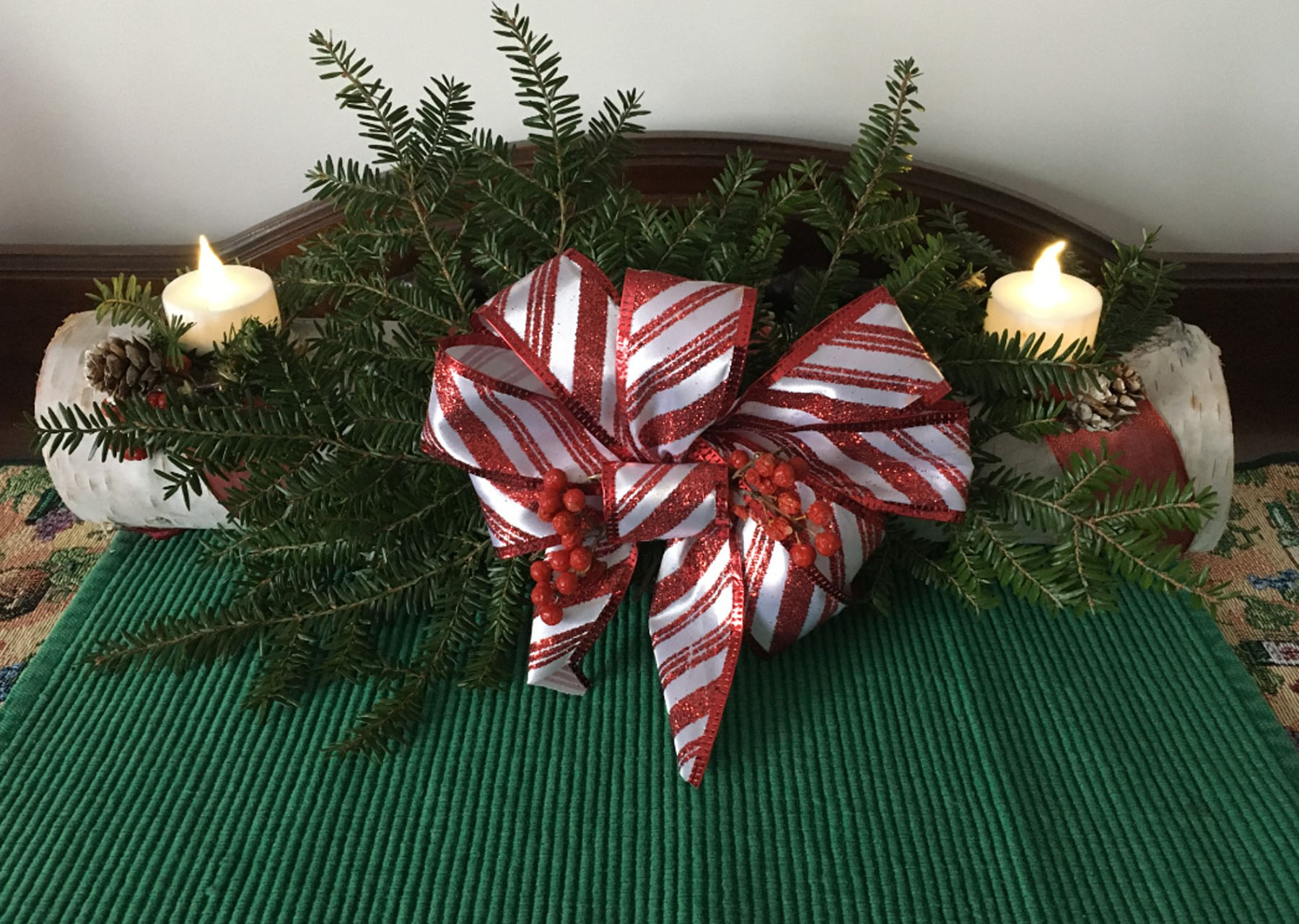 Holiday Yule Log decoration