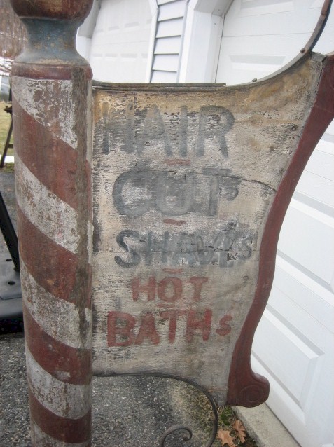 vintage barber sign