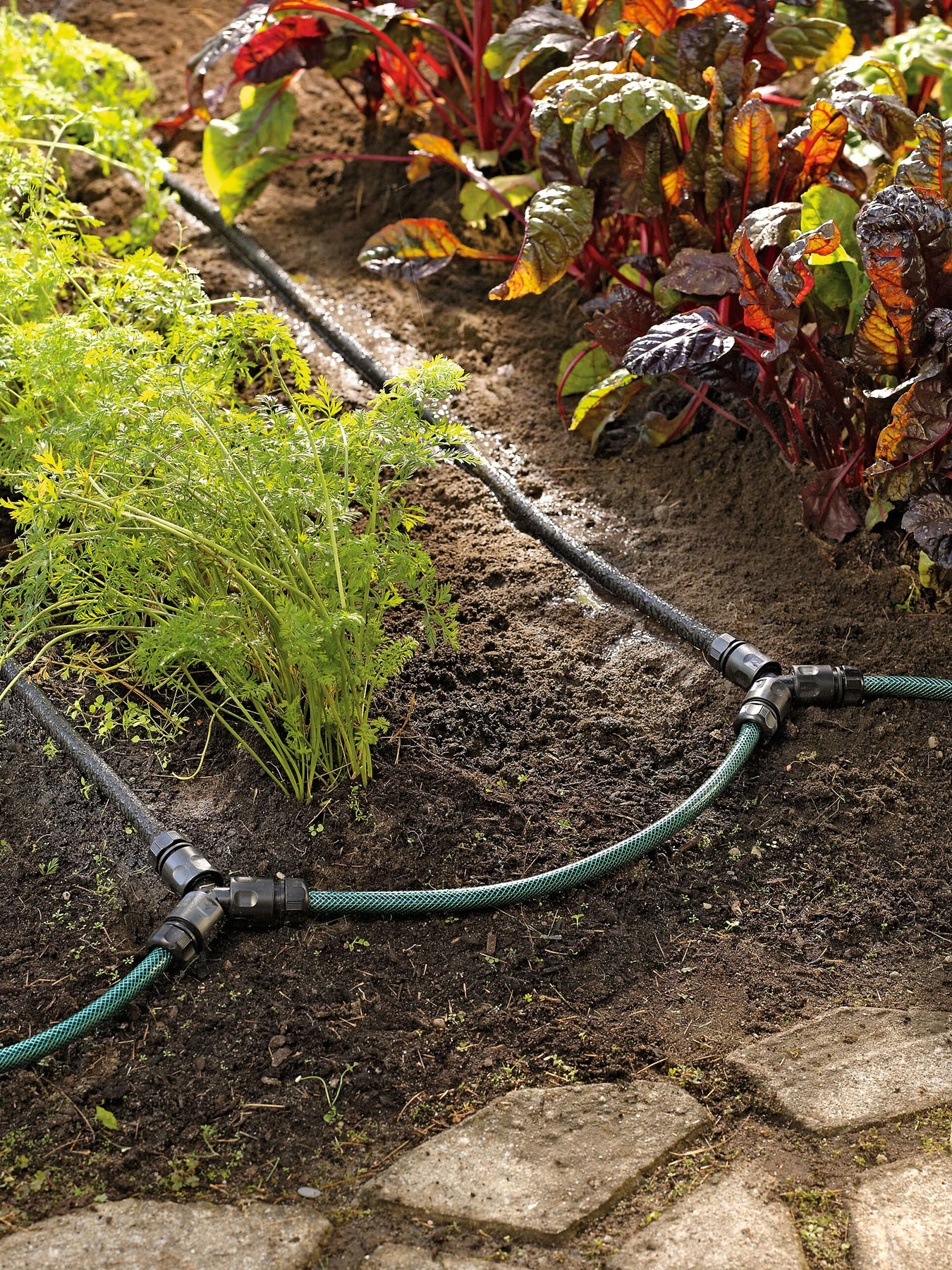 Snip n drip irrigation system