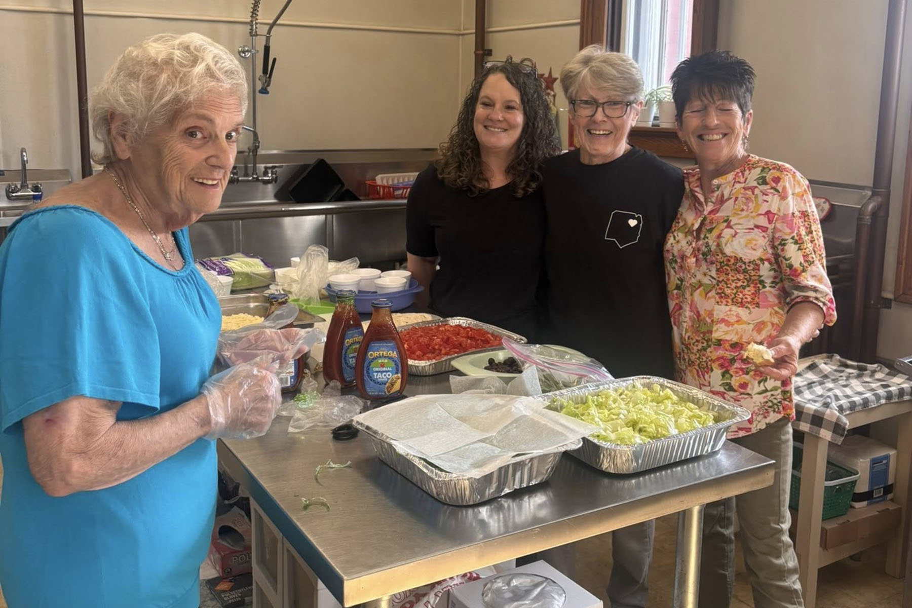 cooking Taste of Home lunch