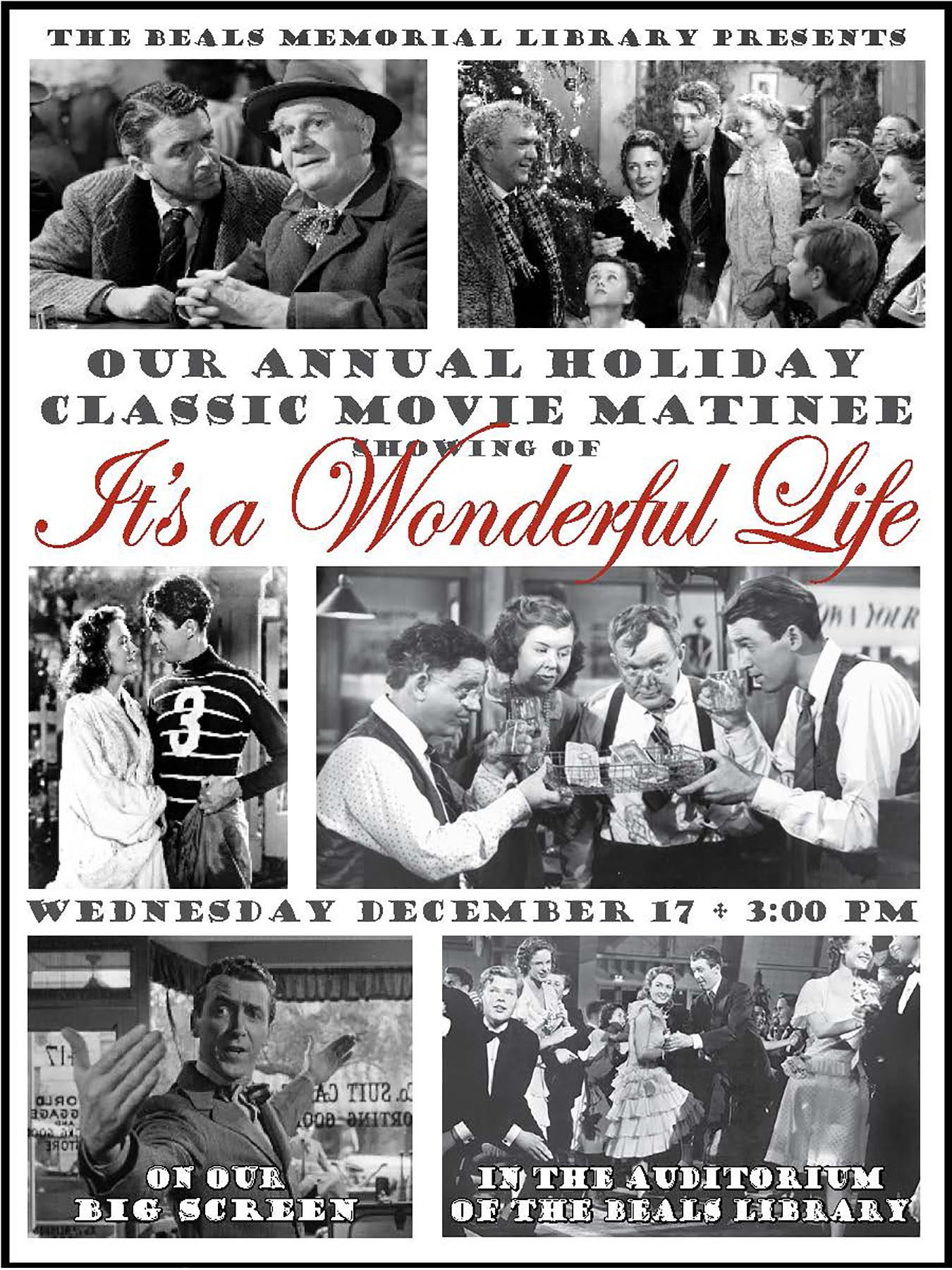 Beals flyer It's a Wonderful Life