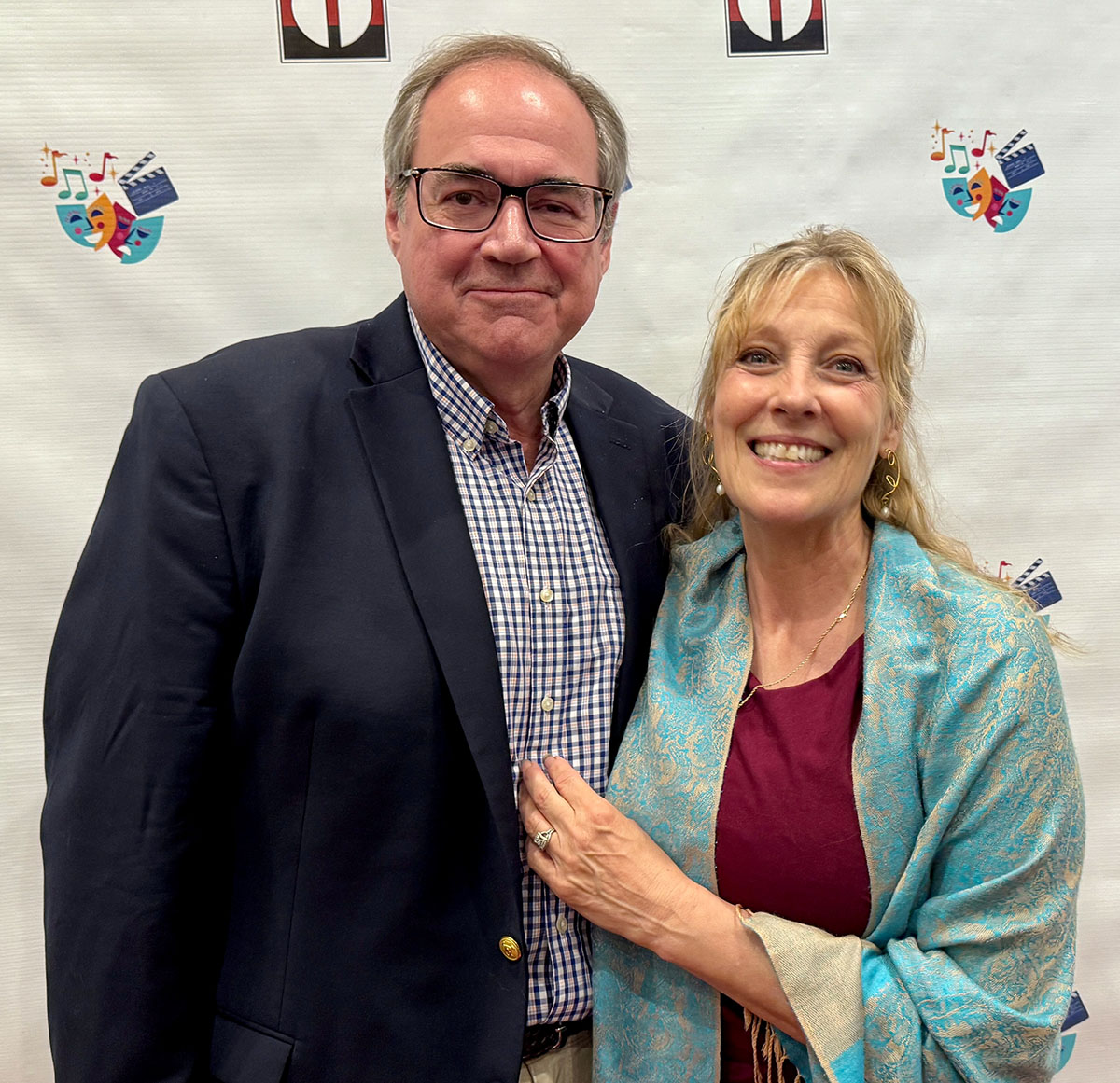 Steve Jackson and his wife