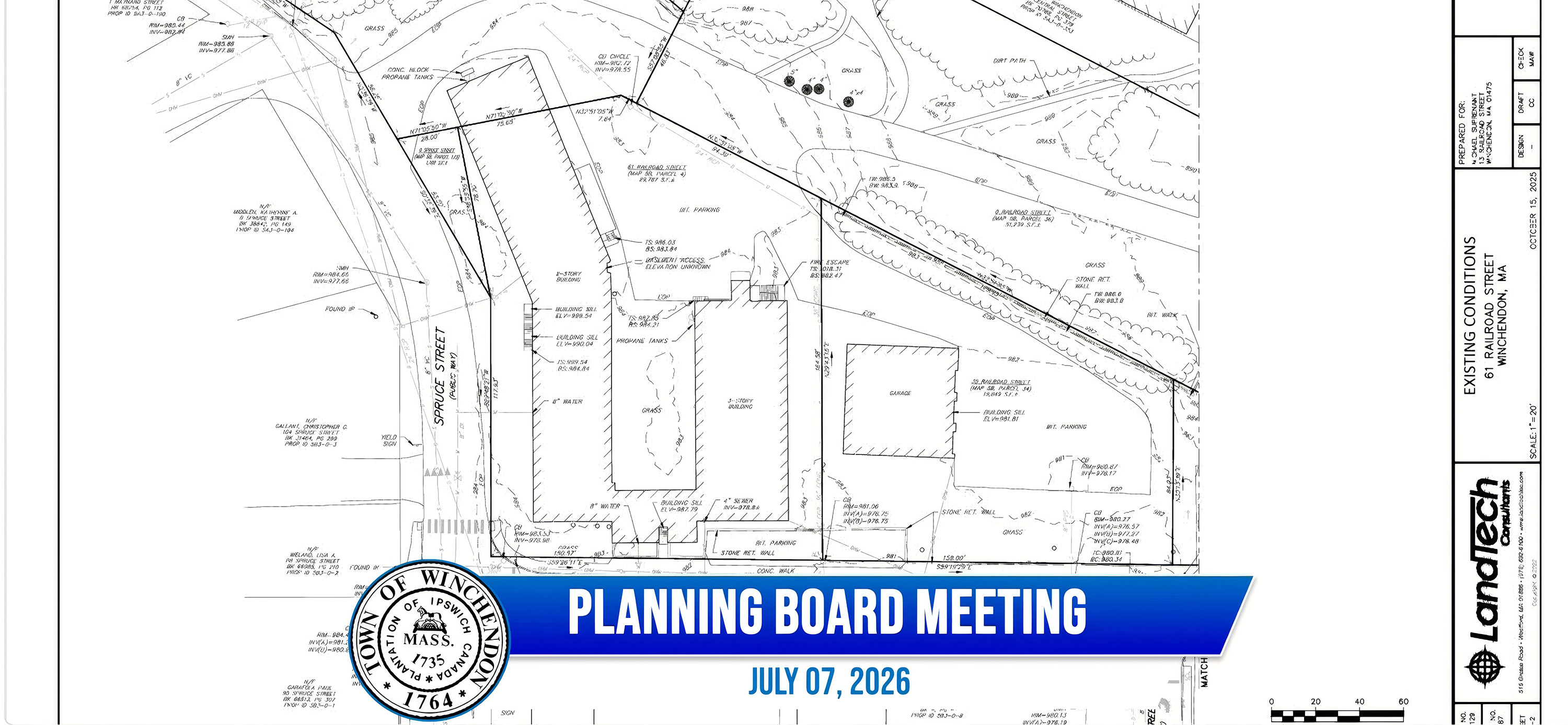 site plan schematic for Railroad St